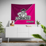 Pixsona New Mexico State Aggies Pink Implosion Tapestry | Personalized | Custom