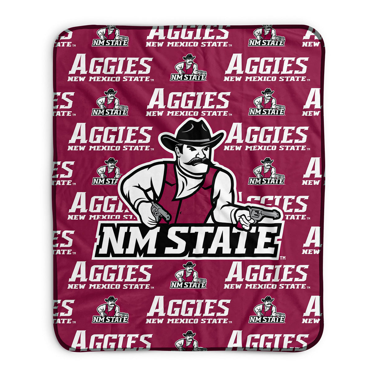 Pixsona New Mexico State Aggies Repeat Pixel Fleece Blanket