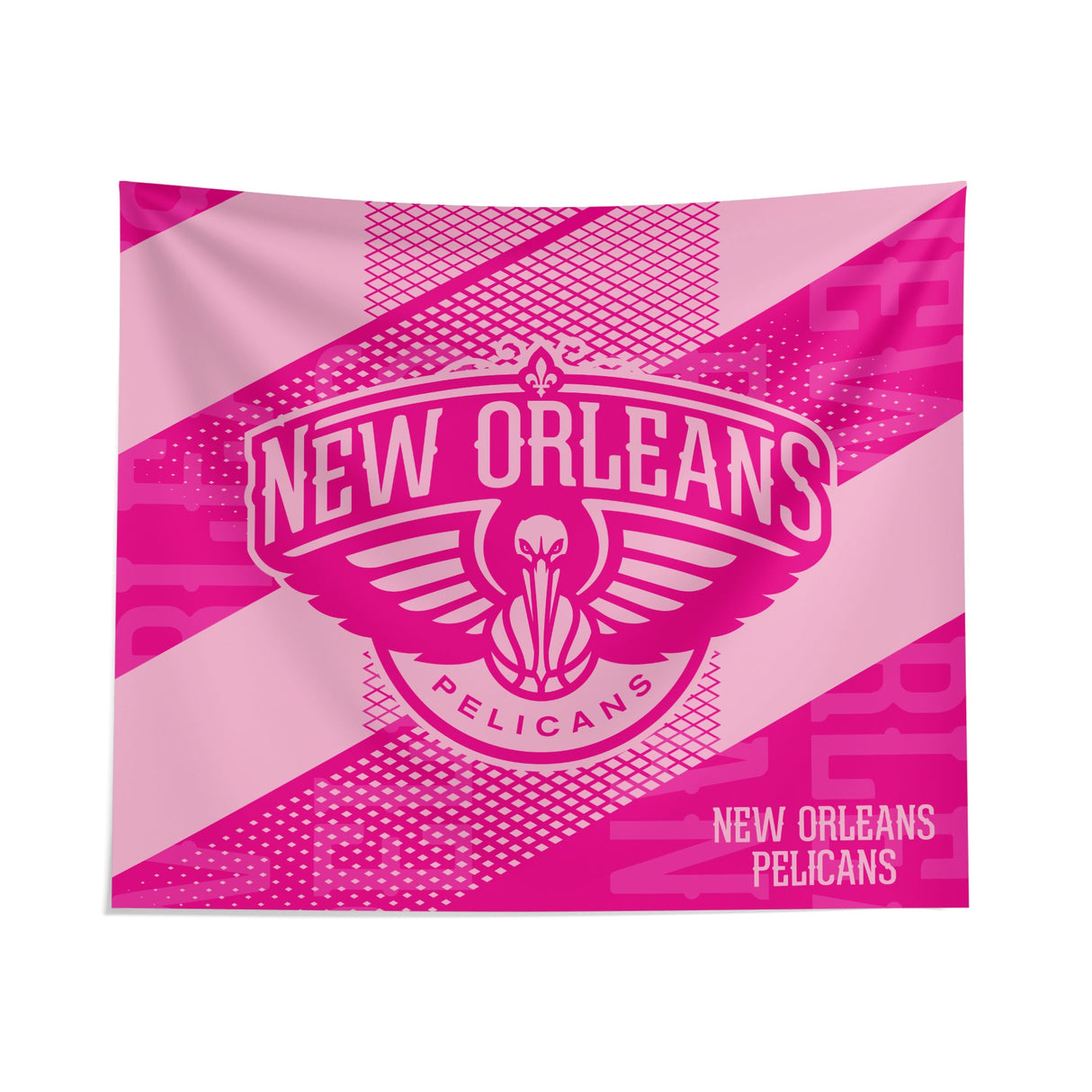 Pixsona New Orleans Pelicans Pink Motion Tapestry