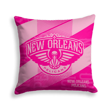 Pixsona New Orleans Pelicans Pink Motion Throw Pillow