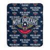 Pixsona Pixel Fleece Blankets New Orleans Pelicans Repeat Pixel Fleece Blanket | Personalized | Custom