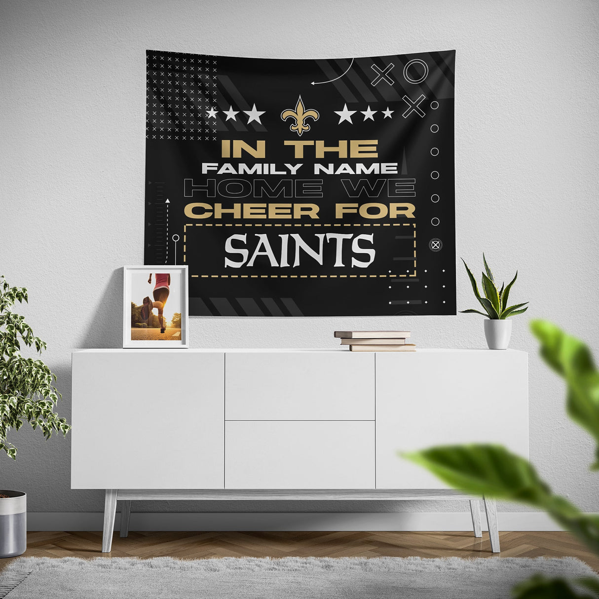 Pixsona New Orleans Saints Cheer Tapestry | Personalized | Custom