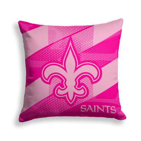 Pixsona New Orleans Saints Pink Motion Throw Pillow