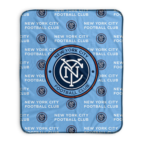 Pixsona New York City Football Club Repeat Pixel Fleece Blanket