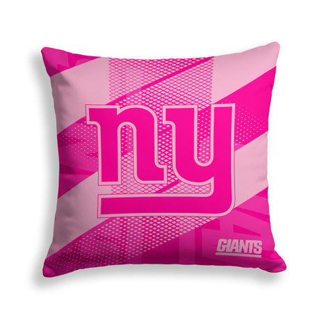 Pixsona New York Giants Pink Motion Throw Pillow