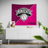 Pixsona New York Knicks Pink Implosion Tapestry | Personalized | Custom