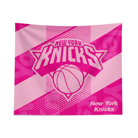 Pixsona New York Knicks Pink Motion Tapestry