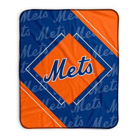 Pixsona New York Mets Boxed Pixel Fleece Blanket