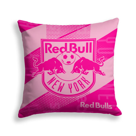 Pixsona New York Red Bulls Pink Motion Throw Pillow