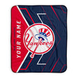 Pixsona New York Yankees Glow Pixel Fleece Blanket | Personalized | Custom