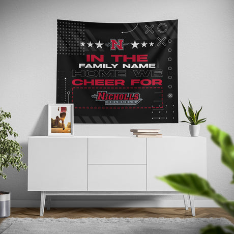 Pixsona Nicholls State Colonels Cheer Tapestry | Personalized | Custom