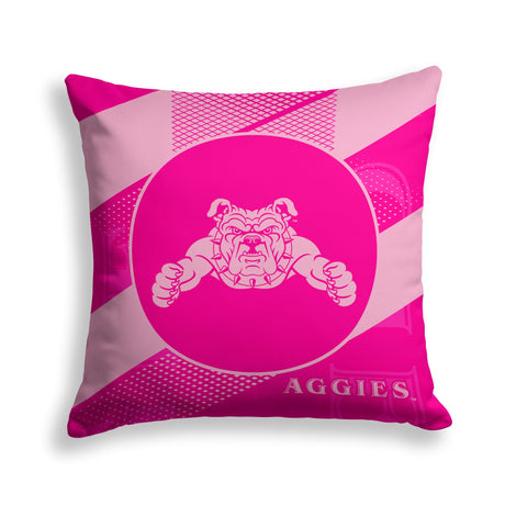 Pixsona North Carolina A&T Aggies Pink Motion Throw Pillow