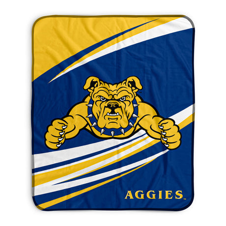 Pixsona North Carolina A&T Aggies Velocity Pixel Fleece Blanket