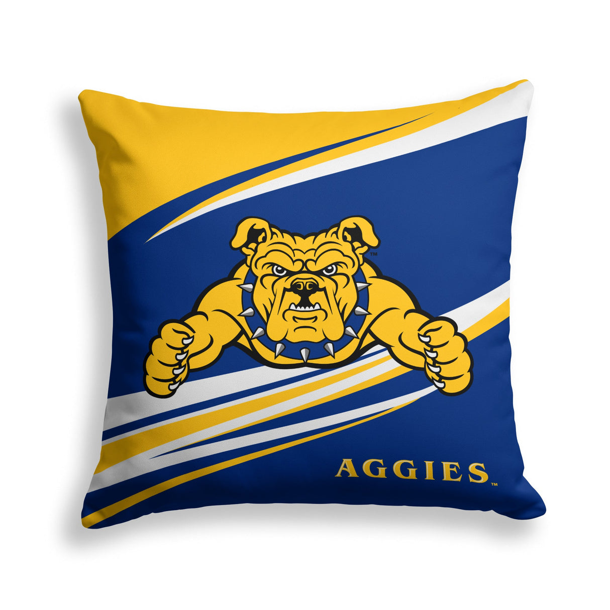 Pixsona North Carolina A&T Aggies Velocity Throw Pillow