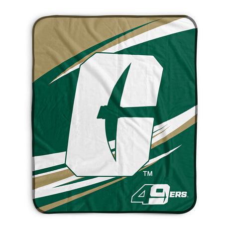 Pixsona North Carolina Charlotte 49ers Velocity Pixel Fleece Blanket