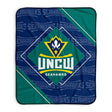 Pixsona North Carolina Wilmington Seahawks Boxed Pixel Fleece Blanket