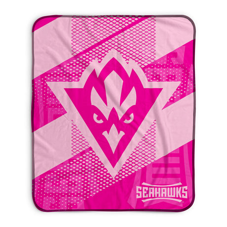 Pixsona North Carolina Wilmington Seahawks Pink Motion Pixel Fleece Blanket