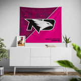 Pixsona North Dakota Fighting Hawks Pink Implosion Tapestry | Personalized | Custom