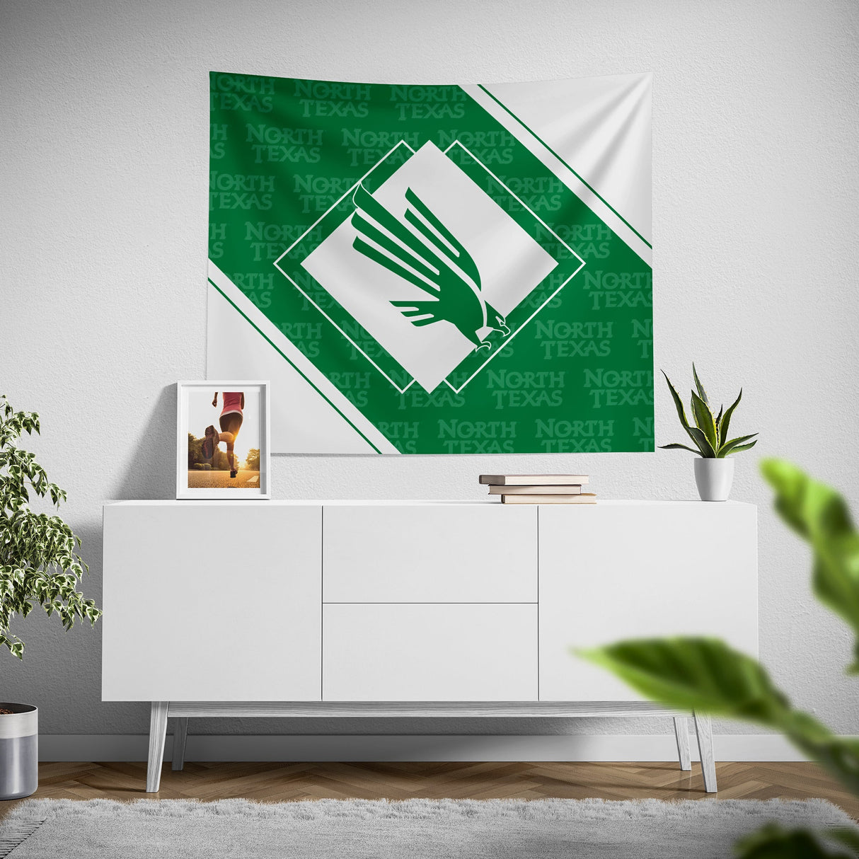 Pixsona North Texas Mean Green Boxed Tapestry