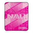 Pixsona Northern Arizona Lumberjacks Pink Motion Pixel Fleece Blanket