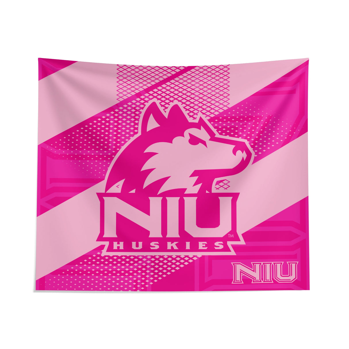 Pixsona Northern Illinois Huskies Pink Motion Tapestry