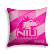 Pixsona Northern Illinois Huskies Pink Motion Throw Pillow