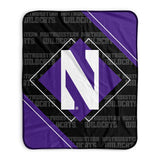 Pixsona Northwestern Wildcats Boxed Pixel Fleece Blanket