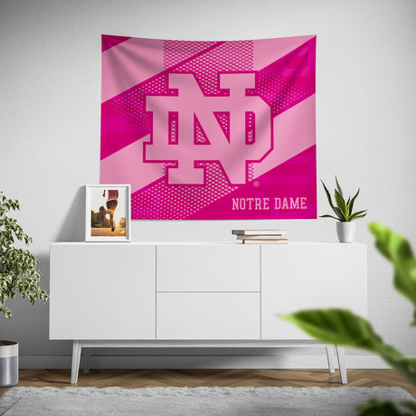 Pixsona Notre Dame Fighting Irish Pink Motion Tapestry