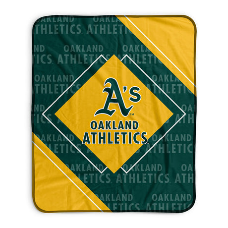 Pixsona Oakland Athletics Boxed Pixel Fleece Blanket