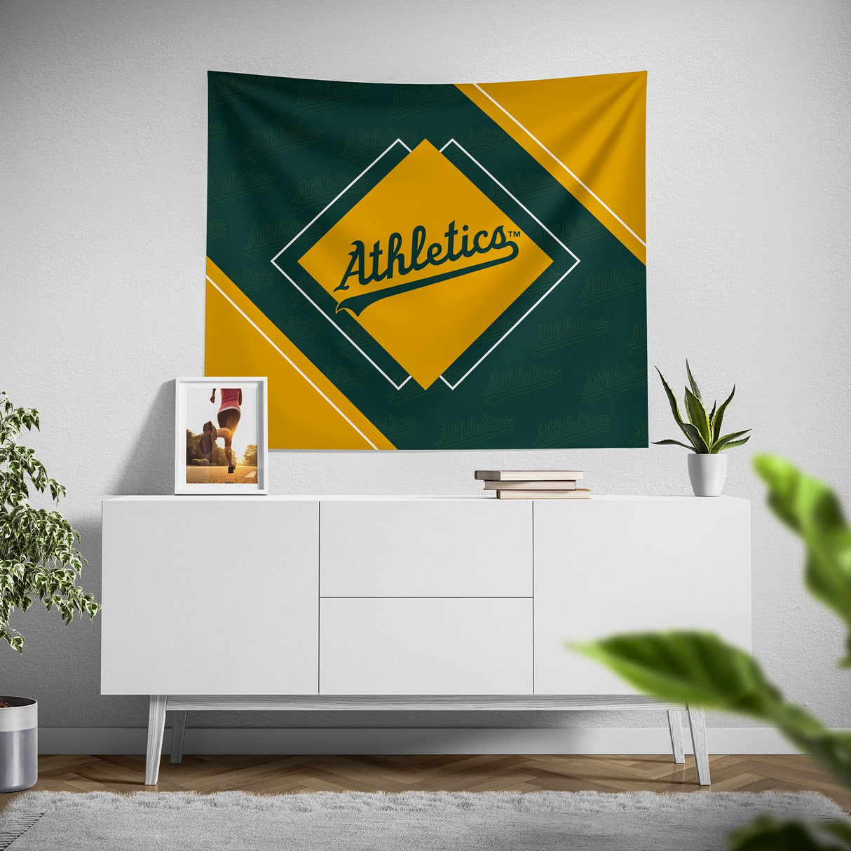 Pixsona Oakland Athletics Boxed Tapestry