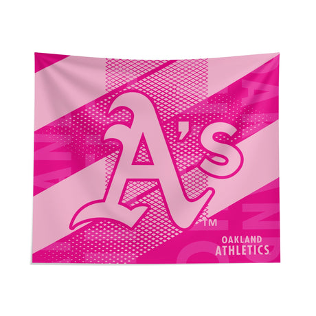 Pixsona Oakland Athletics Pink Motion Tapestry