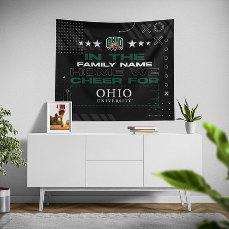 Pixsona Ohio Bobcats Cheer Tapestry | Personalized | Custom