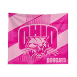 Pixsona Ohio Bobcats Pink Motion Tapestry