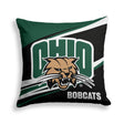 Pixsona Ohio Bobcats Velocity Throw Pillow