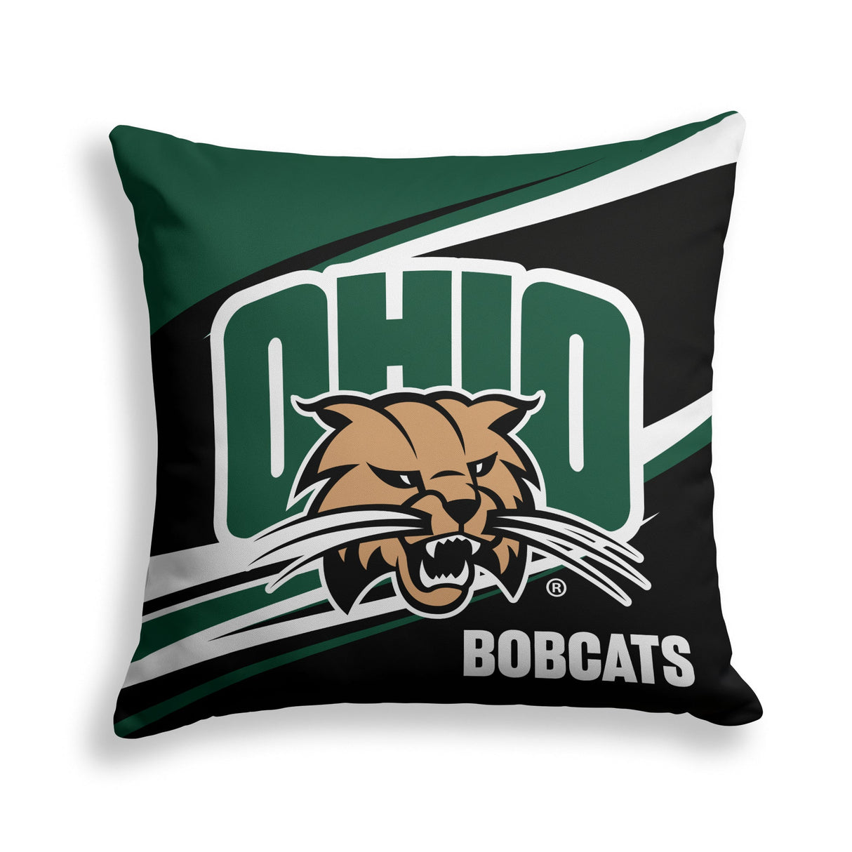 Pixsona Ohio Bobcats Velocity Throw Pillow