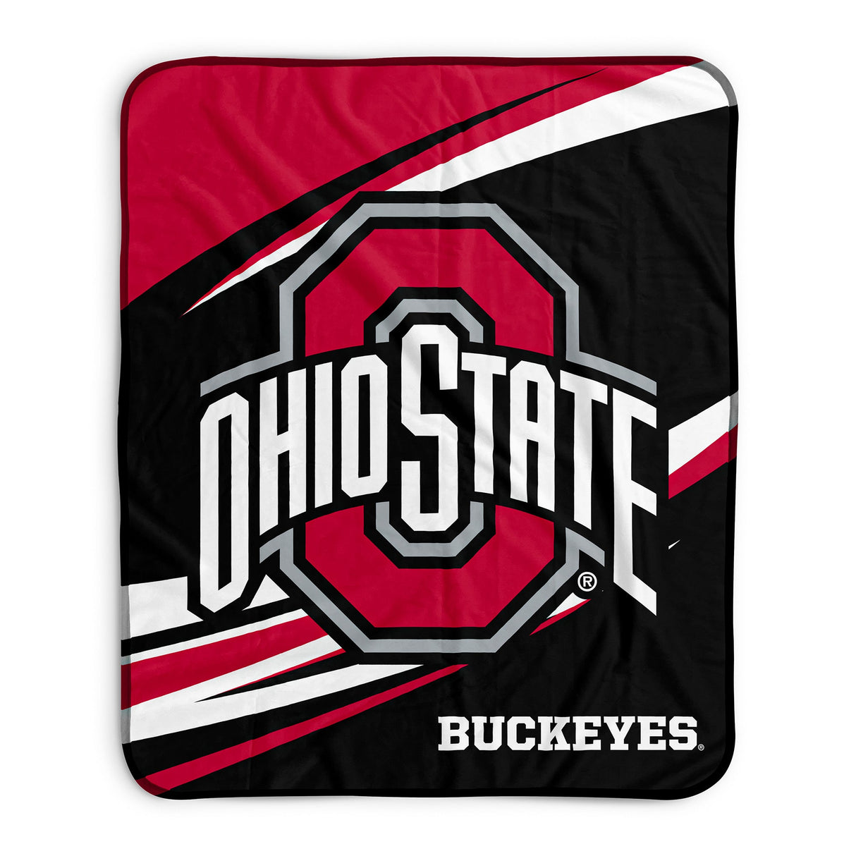 Pixsona Ohio State Buckeyes Velocity Pixel Fleece Blanket