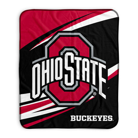 Pixsona Ohio State Buckeyes Velocity Pixel Fleece Blanket