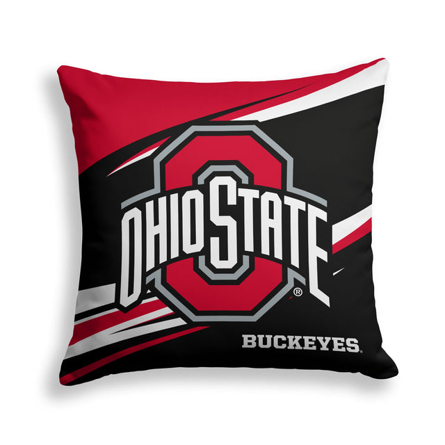 Pixsona Ohio State Buckeyes Velocity Throw Pillow