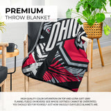 Pixsona Ohio State Buckeyes Wild Pixel Fleece Blanket