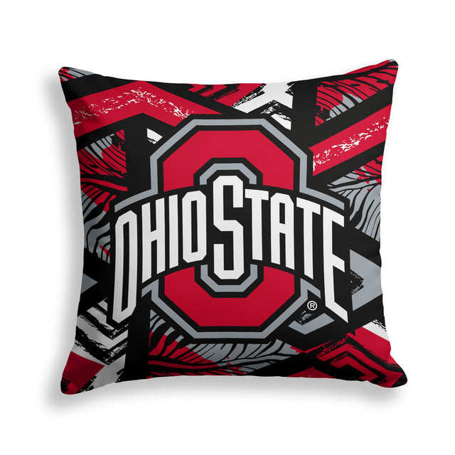 Pixsona Ohio State Buckeyes Wild Template Throw Pillow