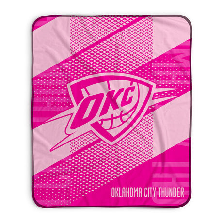 Pixsona Oklahoma City Thunder Pink Motion Pixel Fleece Blanket