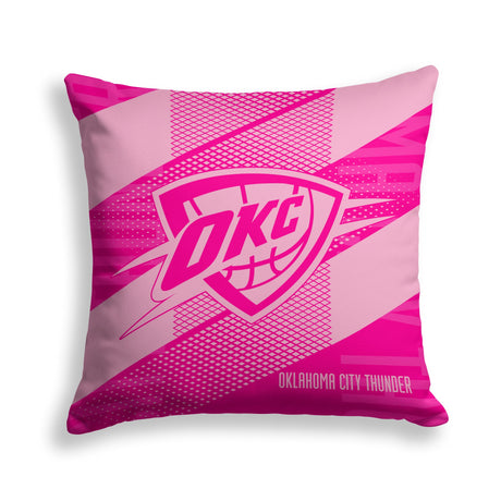 Pixsona Oklahoma City Thunder Pink Motion Throw Pillow