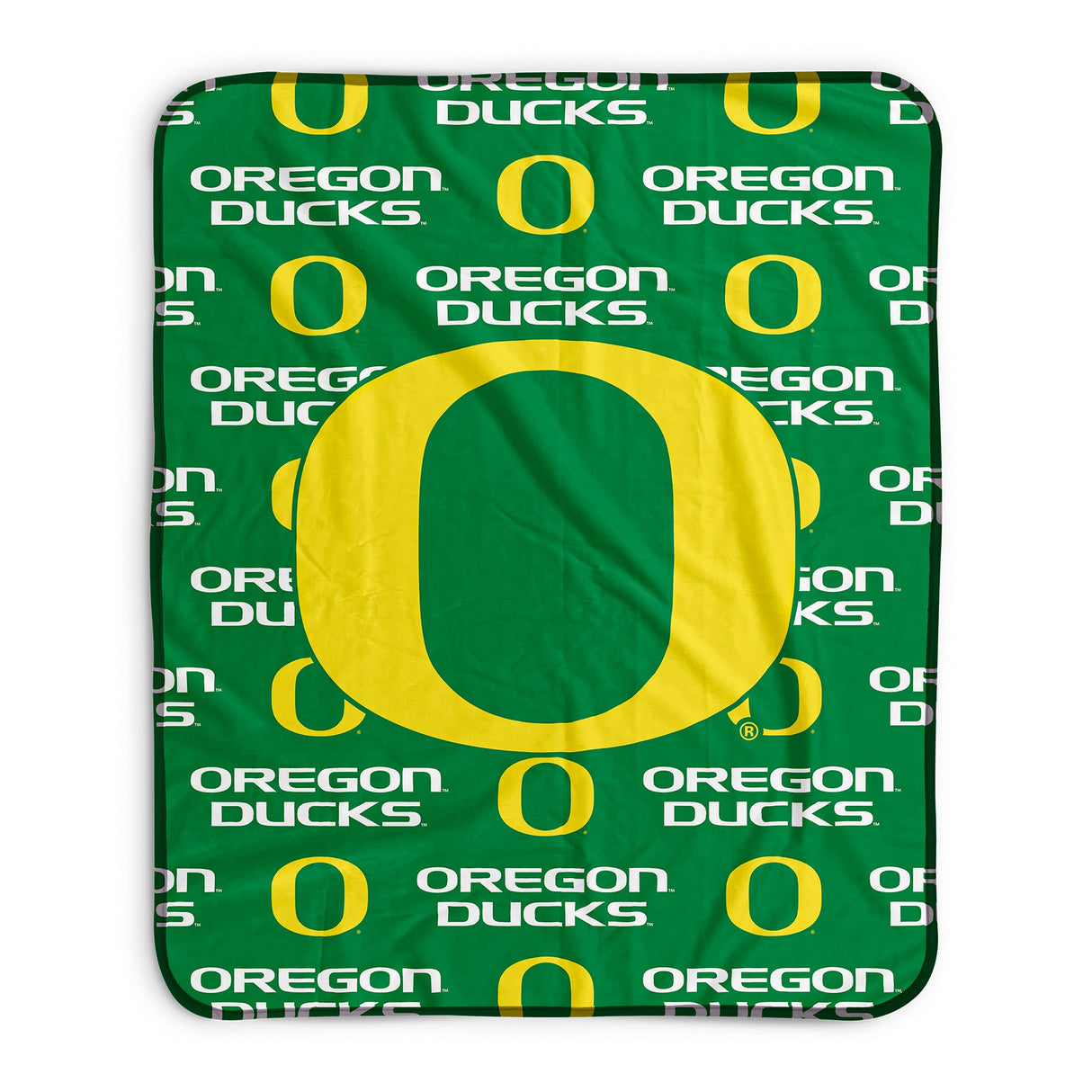 Pixsona Oregon Ducks Repeat Pixel Fleece Blanket
