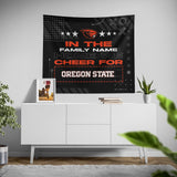 Pixsona Oregon State Beavers Cheer Tapestry | Personalized | Custom