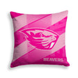 Pixsona Oregon State Beavers Pink Motion Throw Pillow