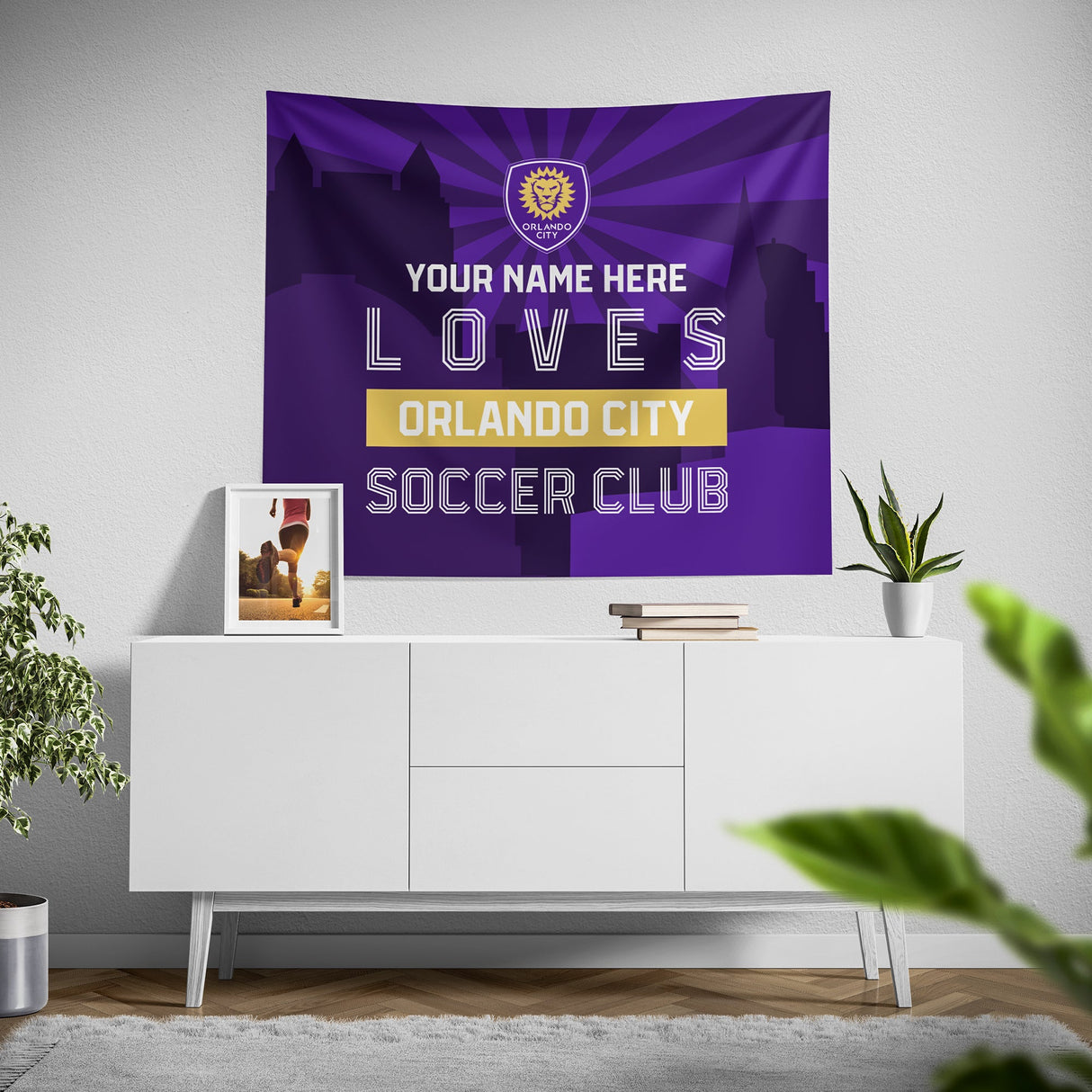 Pixsona Orlando City Skyline Tapestry | Personalized | Custom