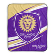 Pixsona Orlando City SC Velocity Pixel Fleece Blanket