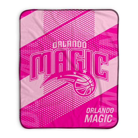 Pixsona Orlando Magic Pink Motion Pixel Fleece Blanket