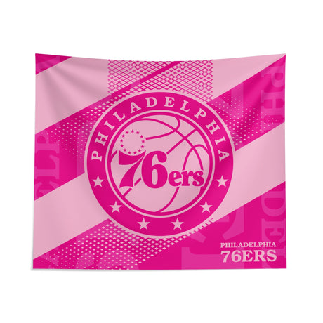 Pixsona Philadelphia 76ers Pink Motion Tapestry