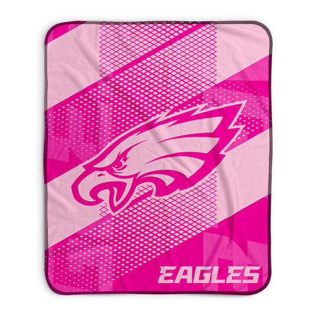 Pixsona Philadelphia Eagles Pink Motion Pixel Fleece Blanket